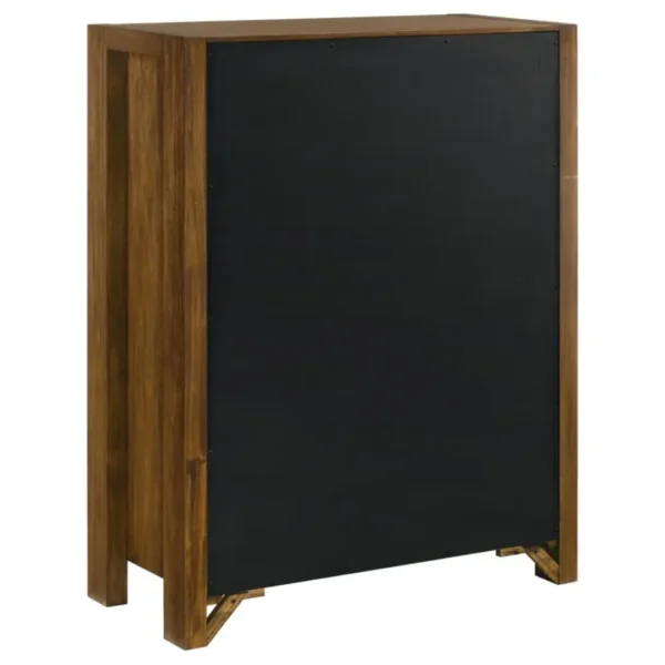 Adderley Warm Brown Bedroom Chest By Coaster Furniture - Image 6