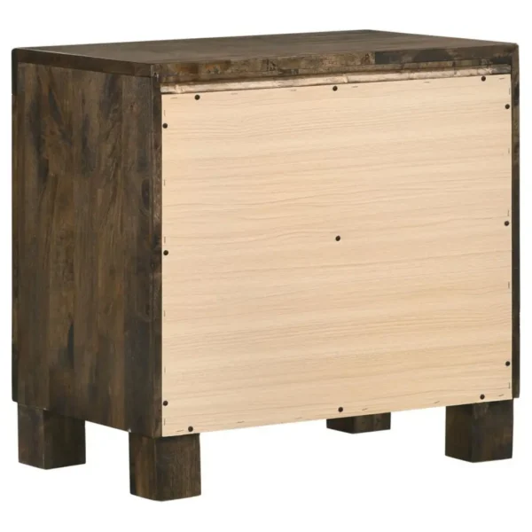 Woodmont Solid Wood Nightstand Rustic By Coaster Furniture - Image 5