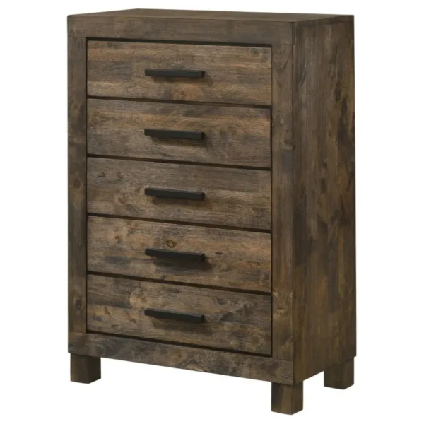 Woodmont Rustic Golden Brown Chest By Coaster Furniture - Image 3