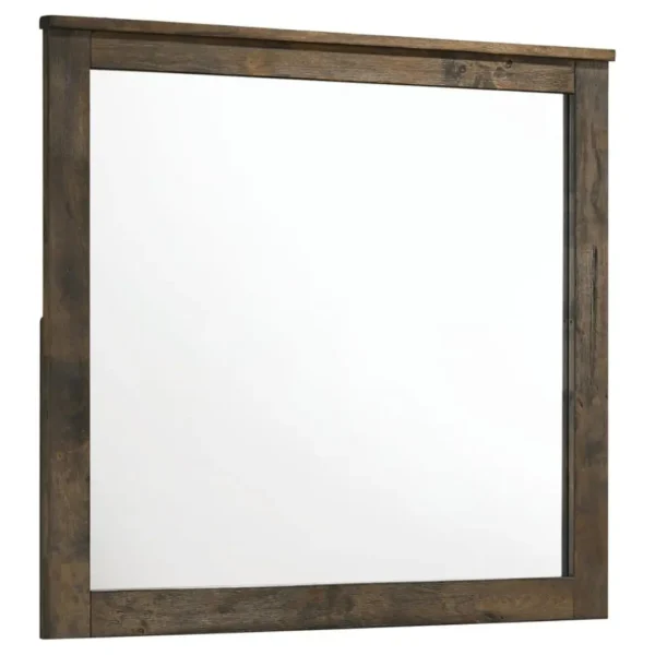 Woodmont Dresser Mirror Rustic Golden Brown By Coaster Furniture - Image 2