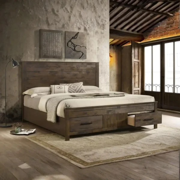 Woodmont 5 Piece Bedroom Set Golden Brown By Coaster Furniture - Image 2