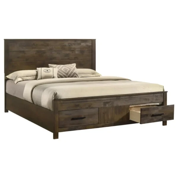 Woodmont Bed Frame with Storage Wood By Coaster Furniture - Image 2