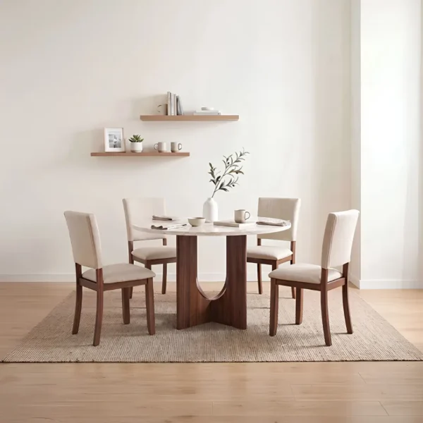 Oberto 5 Piece Wood Dining Set by Furniture of America - Image 2