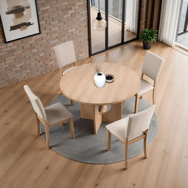 Oberto 5 Piece Wood Dining Set by Furniture of America - Image 11