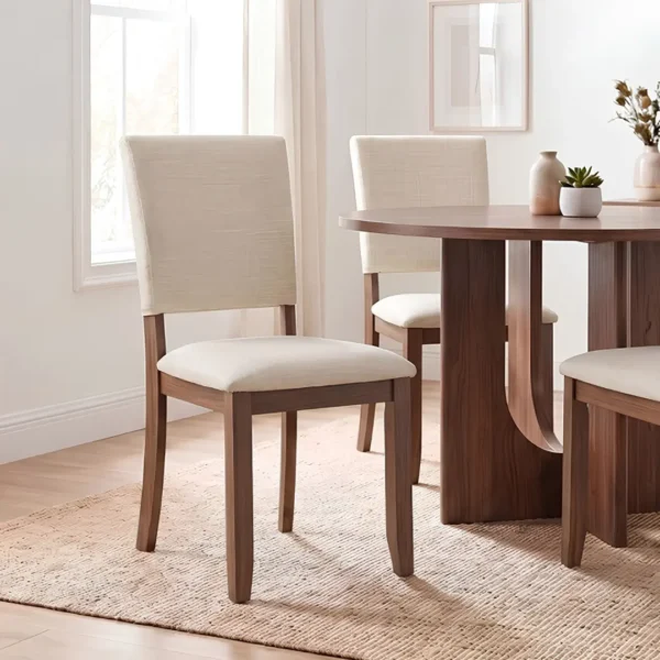 Oberto Solid Wood Side Chair (4/CTN) by Furniture of America - Image 3