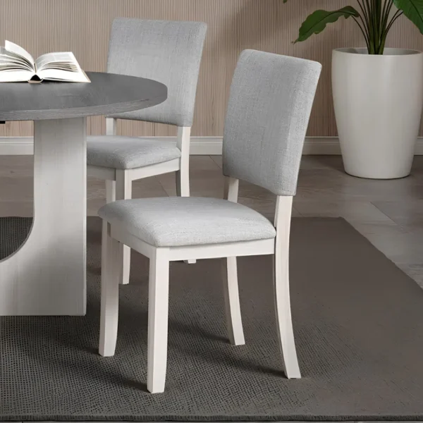 Oberto Solid Wood Side Chair (4/CTN) by Furniture of America - Image 4