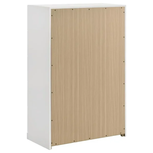 Ines Chest of Drawers White High Gloss By Coaster Furniture - Image 5