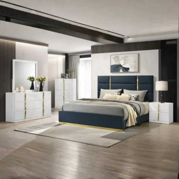 Ines 5 Piece Contemporary Bedroom Set By Coaster Furniture - Image 7
