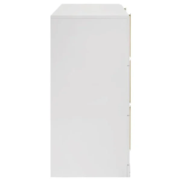 Ines White High Gloss Dresser By Coaster Furniture - Image 3