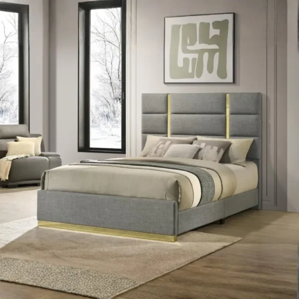 Ines 56-Inch Fabric Upholstered Panel Bed By Coaster Furniture - Image 11