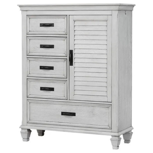 Franco Distressed White Chest By Coaster Furniture - Image 2