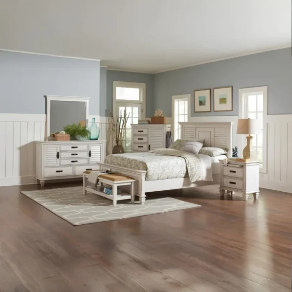 Franco Distressed White Chest By Coaster Furniture - Image 3