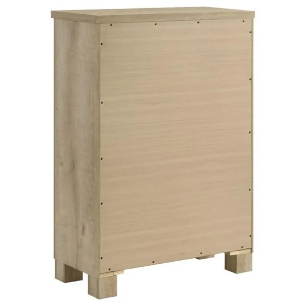 Oakglen Weathered Oak Bedroom Chest By Coaster Furniture - Image 5