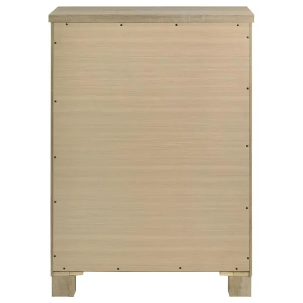 Oakglen Weathered Oak Bedroom Chest By Coaster Furniture - Image 6