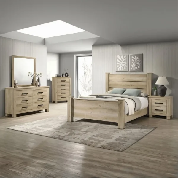 Oakglen Weathered Oak Nightstand By Coaster Furniture - Image 8
