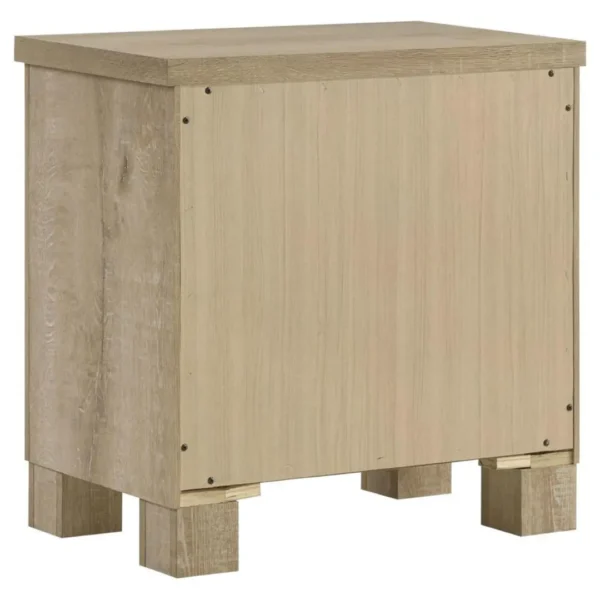 Oakglen Weathered Oak Nightstand By Coaster Furniture - Image 5