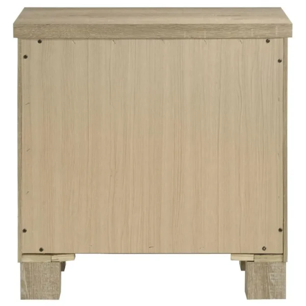 Oakglen Weathered Oak Nightstand By Coaster Furniture - Image 6