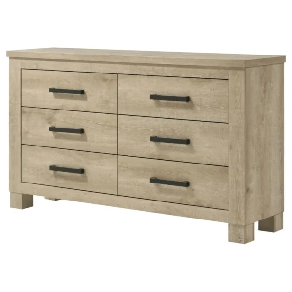 Oakglen Wood Dresser for Bedroom By Coaster Furniture - Image 3