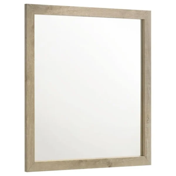 Oakglen Weathered Oak Dresser Mirror By Coaster Furniture - Image 2