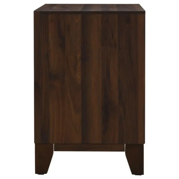 Welsley 2 Drawer Walnut Nightstand By Coaster Furniture - Image 4