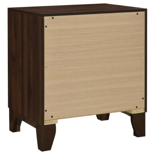 Welsley 2 Drawer Walnut Nightstand By Coaster Furniture - Image 5