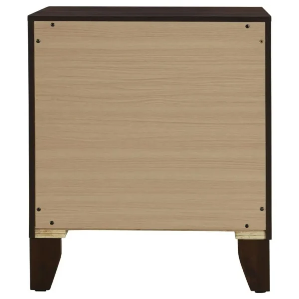 Welsley 2 Drawer Walnut Nightstand By Coaster Furniture - Image 6