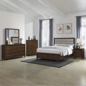 Welsley 5 Piece Bedroom Set Walnut By Coaster Furniture