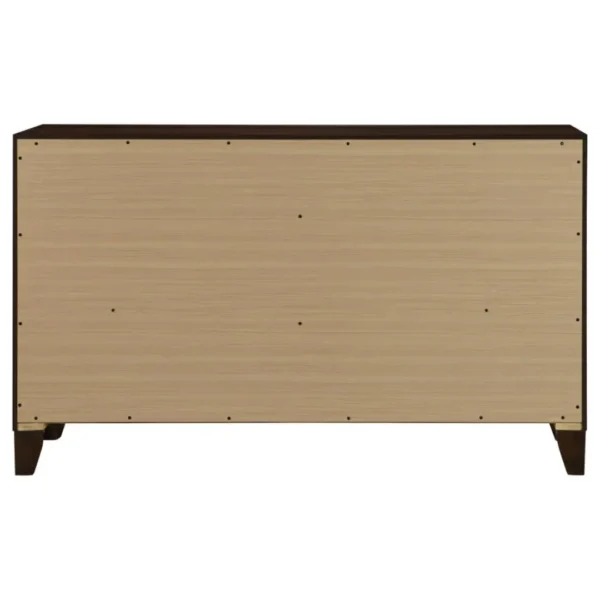Welsley 6 Drawer Walnut Wood Dresser By Coaster Furniture - Image 6
