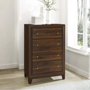 Welsley Walnut Chest of Drawers By Coaster Furniture