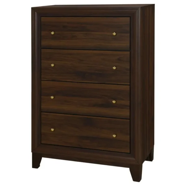 Welsley Walnut Chest of Drawers By Coaster Furniture - Image 3