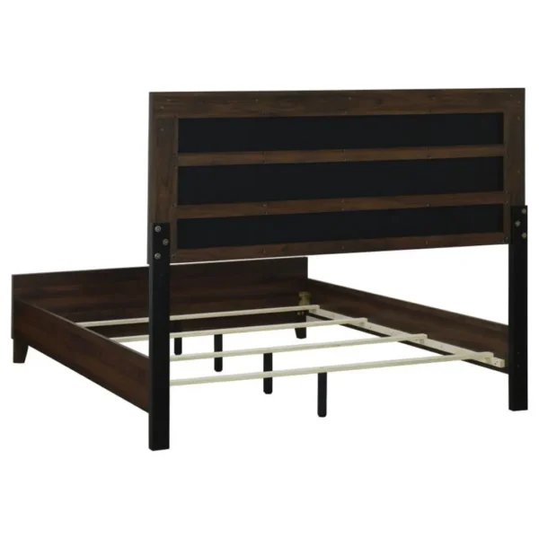 Welsley 50-Inch Walnut Bed Frame By Coaster Furniture - Image 4