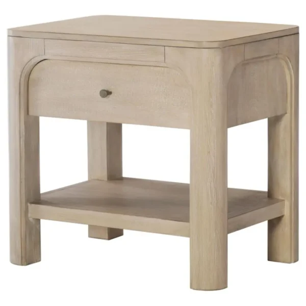 Solano Weathered Mango Nightstand with Drawer By Coaster Furniture - Image 3