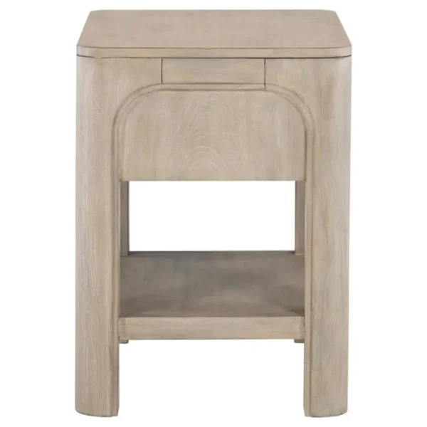 Solano Weathered Mango Nightstand with Drawer By Coaster Furniture - Image 4