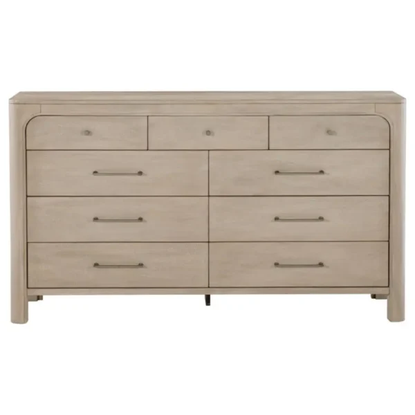 Solano 9 Drawer Mahogany Dresser Cabinet By Coaster Furniture - Image 3