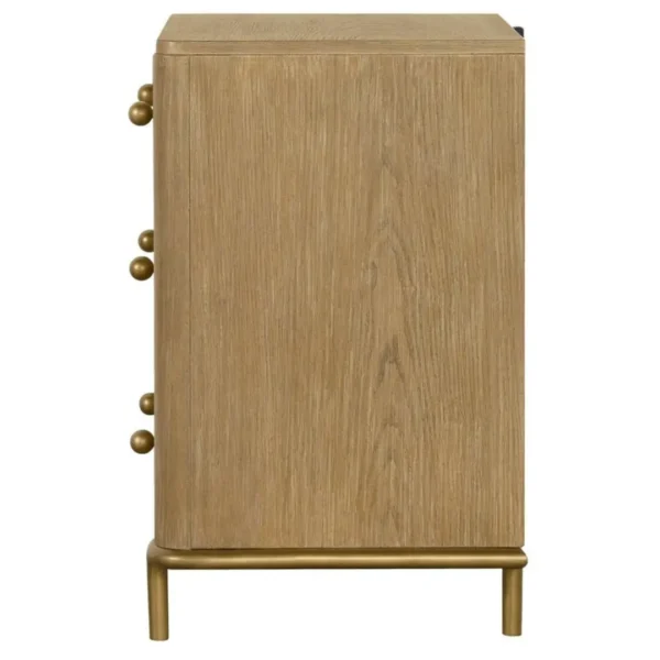 Arini Three Drawer Nightstand By Coaster Furniture - Image 4