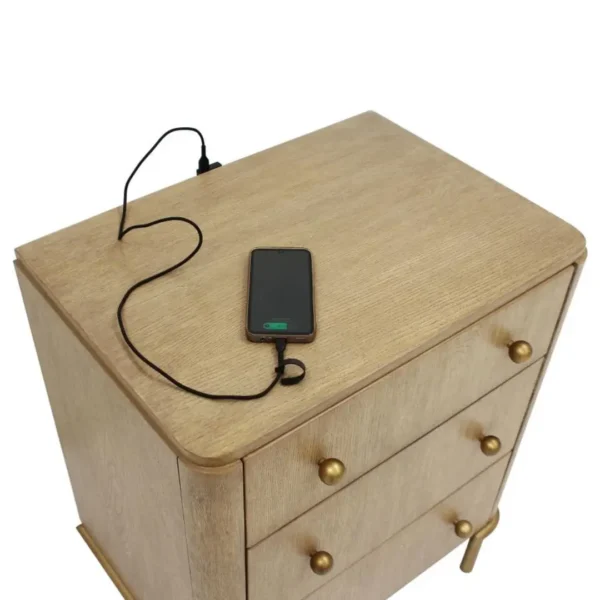 Arini Three Drawer Nightstand By Coaster Furniture - Image 7