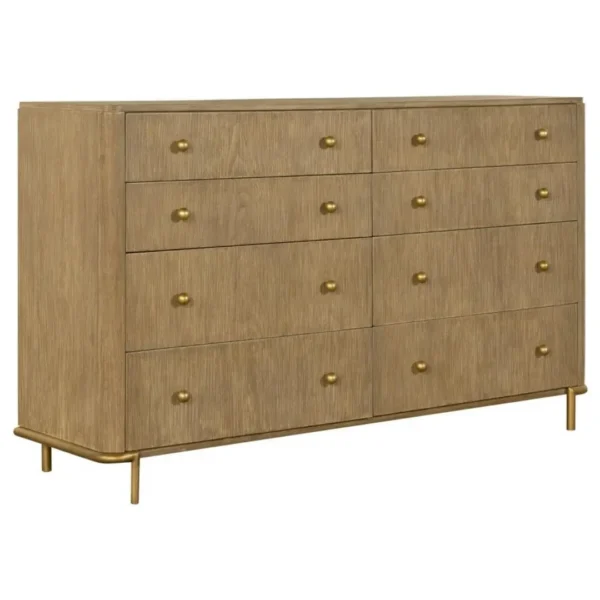 Arini Sand Wash 8-Drawer Dresser By Coaster Furniture - Image 2