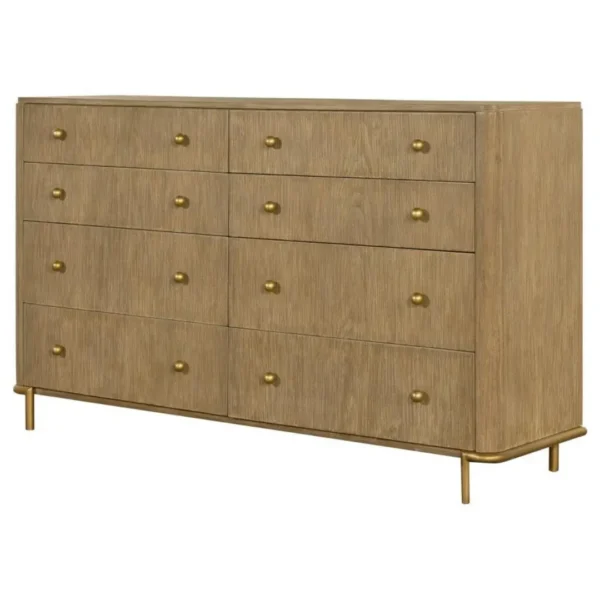 Arini Sand Wash 8-Drawer Dresser By Coaster Furniture - Image 4