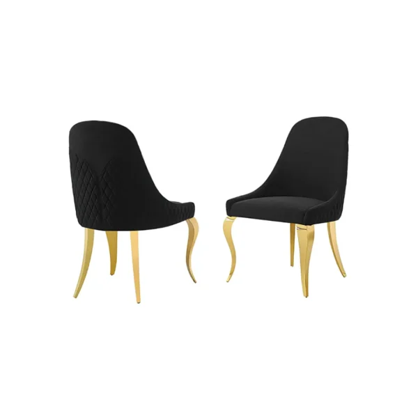 Neuveville Upholstered Side Chair Set of 2 by Furniture of America - Image 3