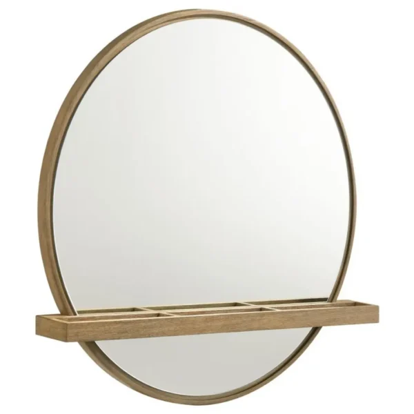 Arini Round Wall Mirror with Shelf By Coaster Furniture - Image 3