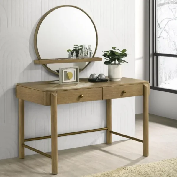 Arini 2 Drawer Vanity Desk Makeup Table By Coaster Furniture - Image 7