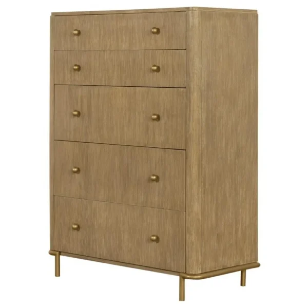 Arini 5 Drawer Sand Wash Chest By Coaster Furniture - Image 3