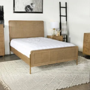 Arini Rattan Panel Bed By Coaster Furniture