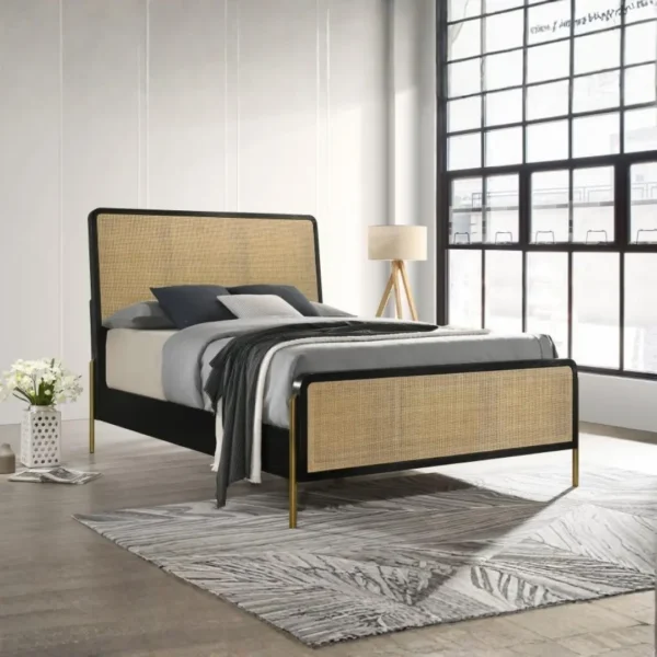 Arini Rattan Panel Bed By Coaster Furniture - Image 10