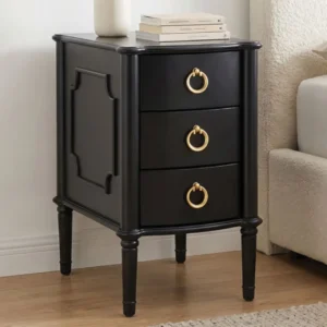 Bude Contemporary 3 Drawer Nightstand by Furniture of America