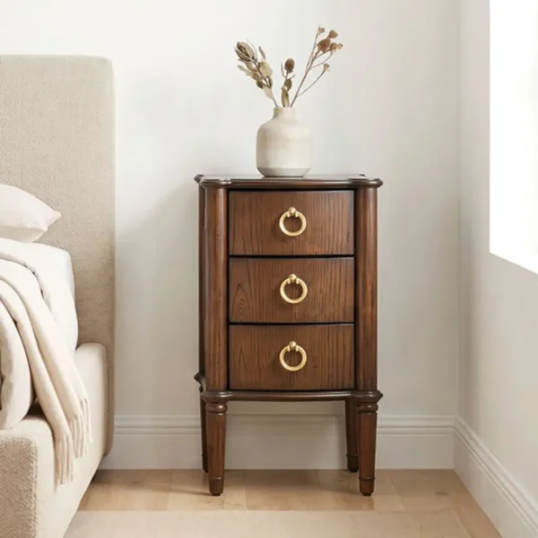 Bude Contemporary 3 Drawer Nightstand by Furniture of America - Image 3