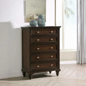 Andover Traditional Dark Oak Chest By Coaster Furniture