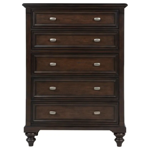 Andover Traditional Dark Oak Chest By Coaster Furniture - Image 2