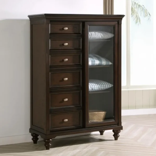Andover Traditional Dark Oak Chest By Coaster Furniture - Image 9