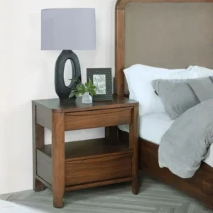 Maderia 2 Drawer Walnut Wood Nightstand By Coaster Furniture